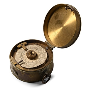 Maritime Brass Locking Night Watchman Timepiece