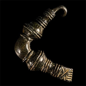 Assyrian Bronze Arm and Hand Type Brooch