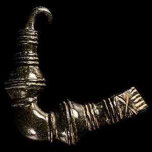 Assyrian Bronze Arm and Hand Type Brooch