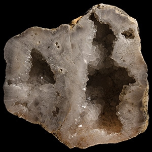 Natural History - Cut and Polished Quartz Crystal Geode Display