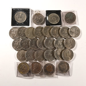 English Milled Coins - Elizabeth II - Charles and Diana Commemorative Group [29]
