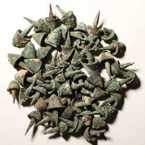 Roman Bronze Armoured Door Stud Group