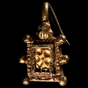 Medieval Silver-Gilt Dress Hook Fastener
