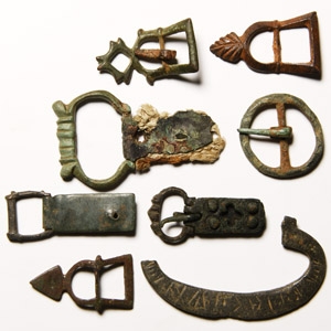 Medieval Bronze Buckle Group