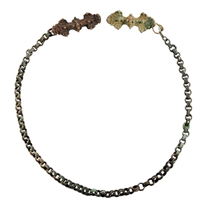 Viking Age Bronze Chained Equal-Arm Brooch Set