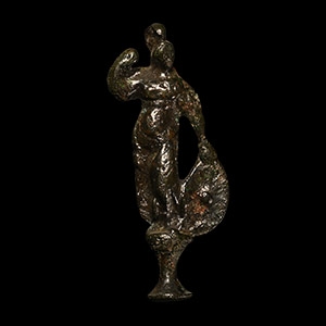 Georgian Bronze Pipe Tamper with Minerva