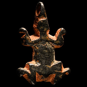 Western Asiatic Lapis Lazuli Frog Amulet