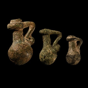Roman Bronze Jug Weight Collection