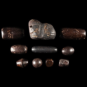 Mesopotamian Haematite Amulet and Weight Collection