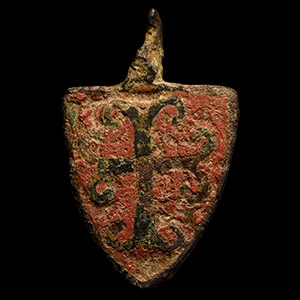 Medieval Knights Bronze Dovedale Family Heraldic Horse Harness Pendant