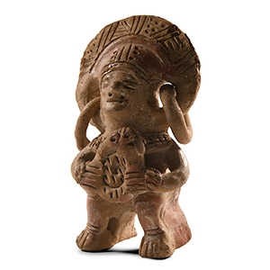 Pre-Columbian Jama Coaque Ceramic Shaman Figure