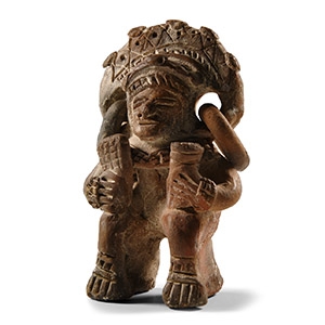 Pre-Columbian Jama Coaque Ceramic Shaman Figure