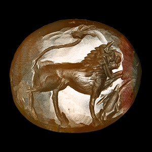 Gemstone with Lion