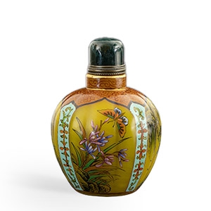 Chinese Enamelled Glass Four Scene Snuff Bottle