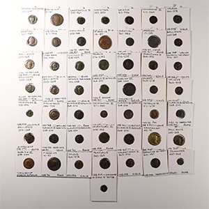 Ancient Roman Imperial Coins - Tiberius to Johannes - Mixed Bronzes [50]
