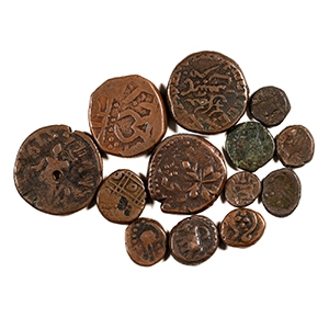 Ancient Greek Coins - Indo-Greek - AE Coin Group [13]