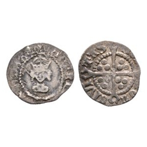 English Medieval Coins - Henry VIII - London - AR Halfpenny