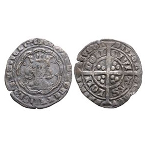 English Medieval Coins - Edward III - London - Pre Treaty AR Groat