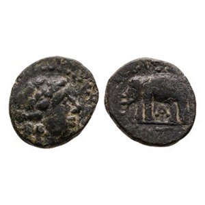 Ancient Greek Coins - Seleukid Kingdom - Alexander I Balas - Elephant AE Unit