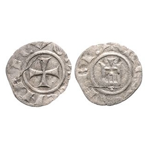 World Coins - Crusader Issues - Cyprus - Henry I - AR Denier