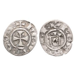 World Coins - Crusader Issues - Cyprus - Henry I - AR Denier