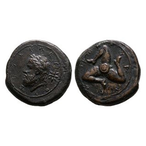 Ancient Greek Coins - Sicily - Syracuse - Timoleon - AE Litra