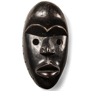 West African Carved Dan Tribal Mask