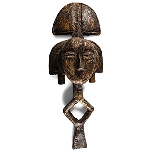 West African Carved Bakota Reliquary Guardian Figure