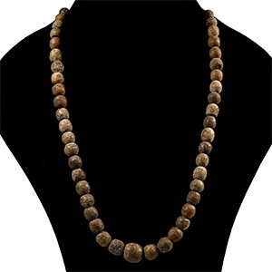 Natural History - Woolly Mammoth Bone Bead Necklace String
