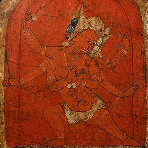 Western Tibetan Fresco of Hayagriva