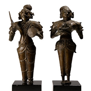 South Indian Bronze Tribal Figures