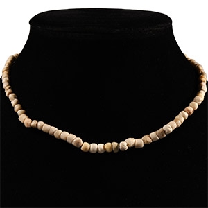 Western Asiatic Stone  and Shell Bead Necklace String