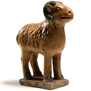 Chinese Glazed Terracotta Ram