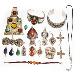 Bedouin Silver-Coloured Metal Jewellery Collection