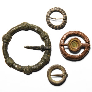 Medieval Bronze Ring Brooch Collection