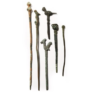 Roman Period Bronze Dress Pin Group