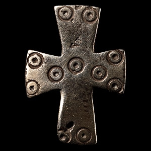 Byzantine Silver Cross Brooch