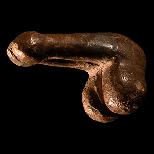 Roman Bronze Phallic Mount