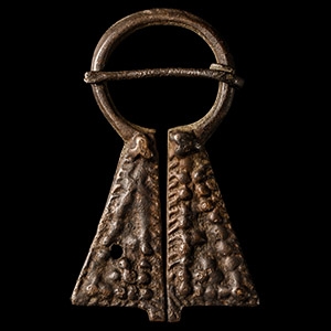 Viking Inspired Bronze Omega Brooch