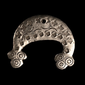 Migration Period Style Silver Pendant