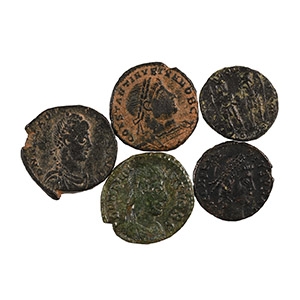 Ancient Roman Imperial Coins - Late Bronzes Group [5]