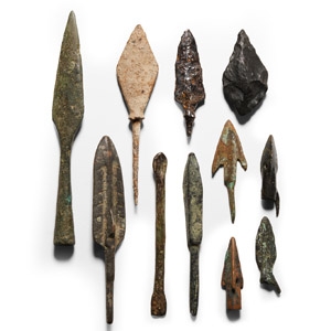 Greek and Other Mixed Arrowhead Collection