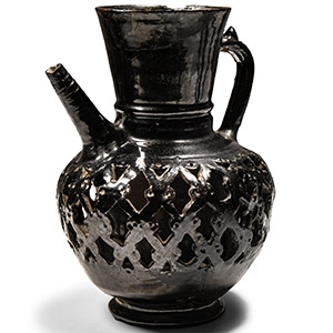 Western Asiatic Black-Glazed Ewer