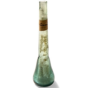 Roman Blue-Green Glass Unguentarium