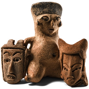 Pre-Columbian Terracotta Anthropomorphic Votive Group