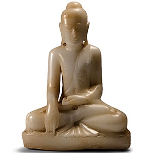 Thai Alabaster Buddha Touching the Earth