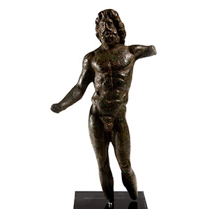 Roman Bronze Figure of Jupiter as Zeus Brontaios