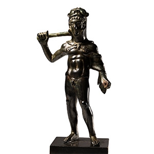 Etruscan Bronze Statuette of Herakles