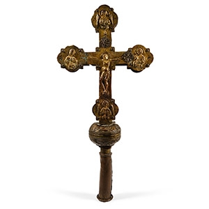 Gilt Bronze Processional Cross