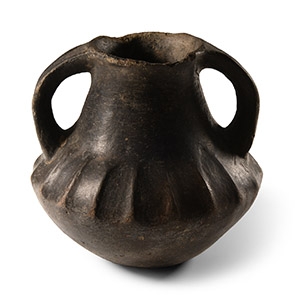 Etruscan Blackware Impasto Vase